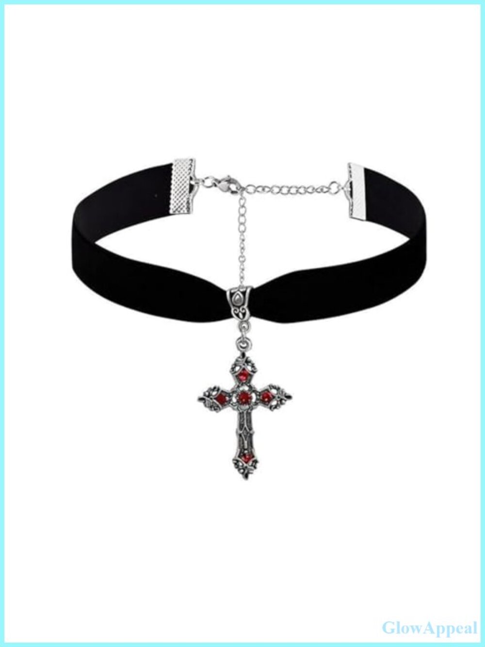 Gothic Cross Choker Necklace Velvet Punk Halloween Costume Jewelry